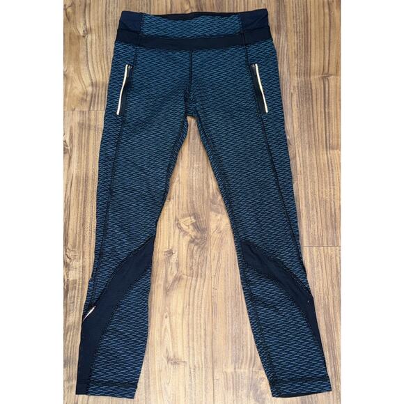 Lululemon Athletica Inspire Tight II Jacquard Black Indian Ocean, Size 6 - Picture 3 of 9
